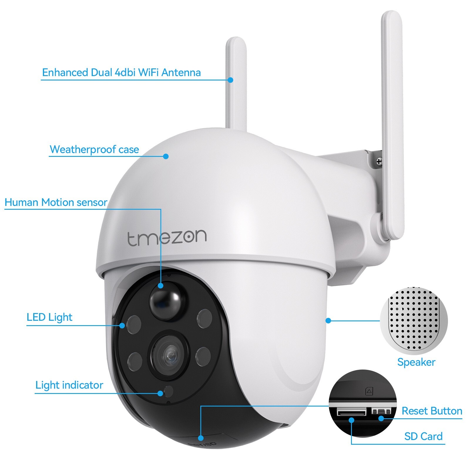 4MP Wireless CCTV Security Camera System Solar PTZ Outdoor 10CH NVR 12” Monitor