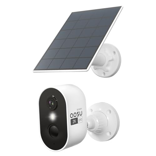 2K QHD Solar Security Cameras Wireless Outdoor System | 166° Add-on Camera
