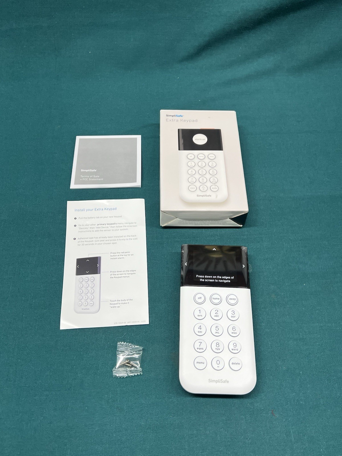 NEW SimpliSafe Extra Keypad Model KPD301 / KP3W For Security Alarm System (5M)