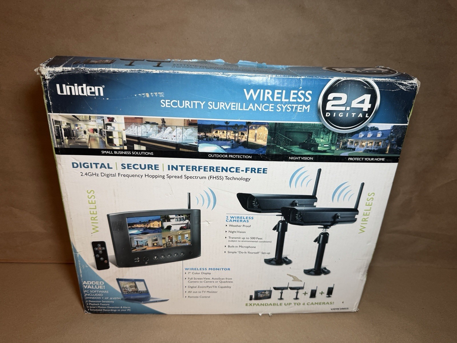 Uniden Wireless Video Surveillance System UDW20055 | Open Box