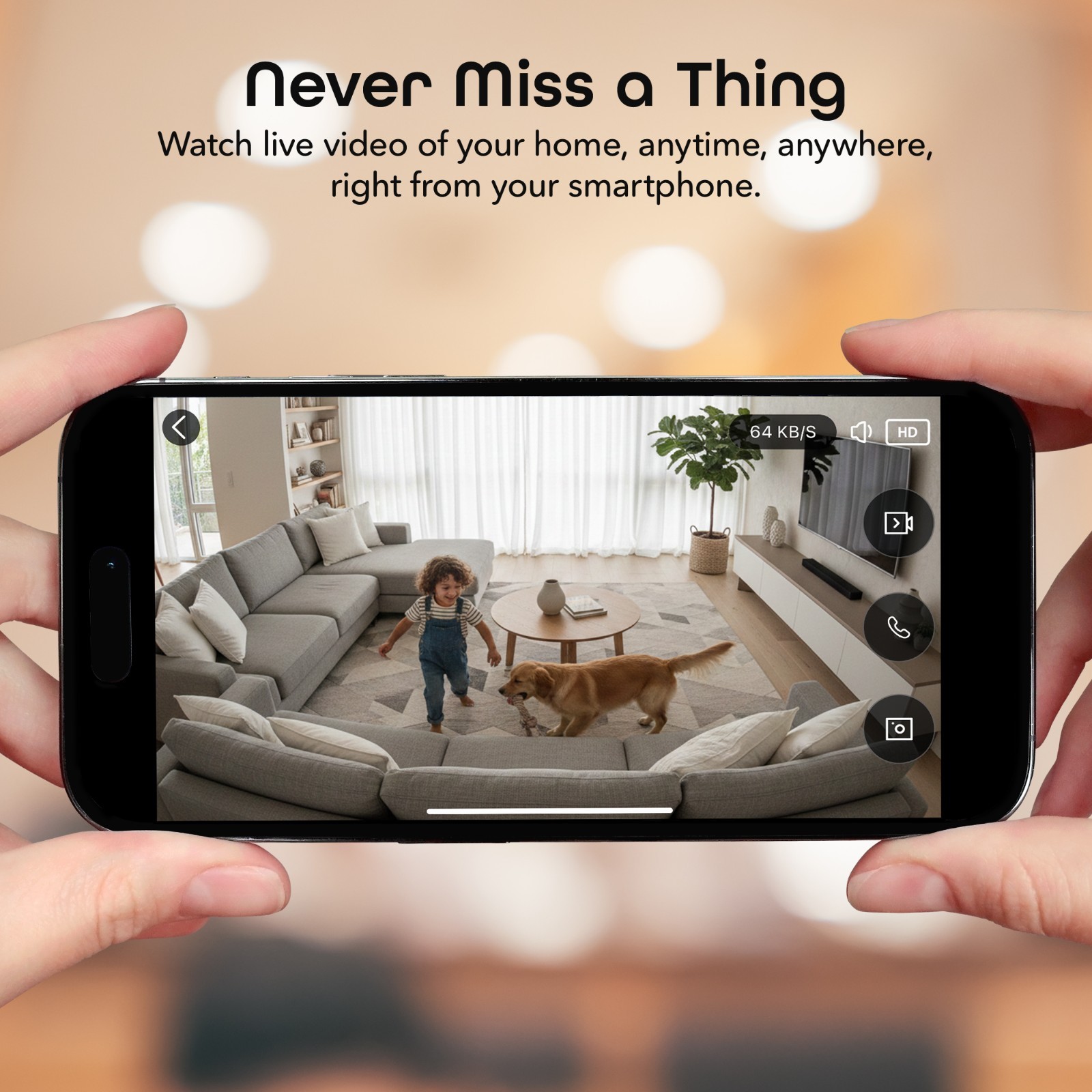 Geeni Look Ultra 2K 4MP WiFi Indoor Camera 2-Way Audio Night Vision