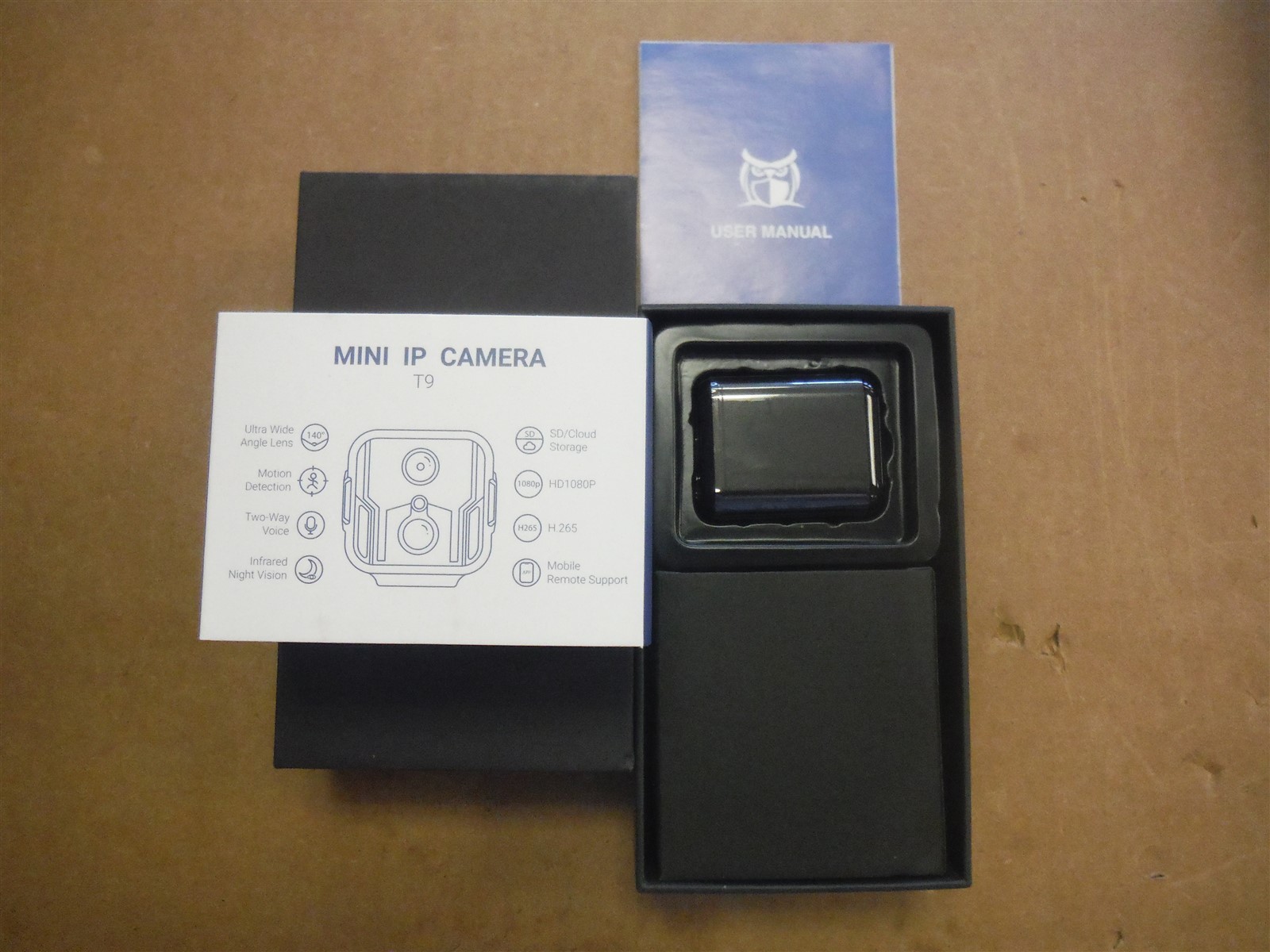 ROHS Mini IP Camera Model#T9 Resolution: 1920X1080 Support System Andrioid *BW6