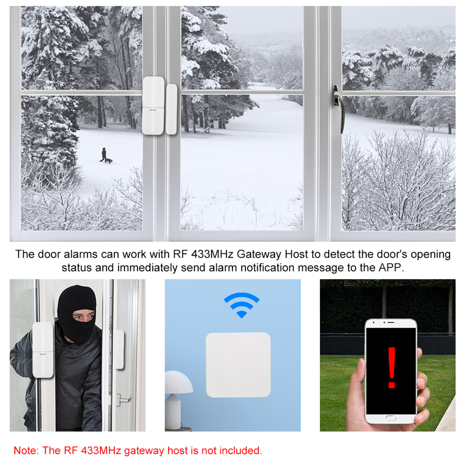 433Mhz Door Home -Theft System O4T7