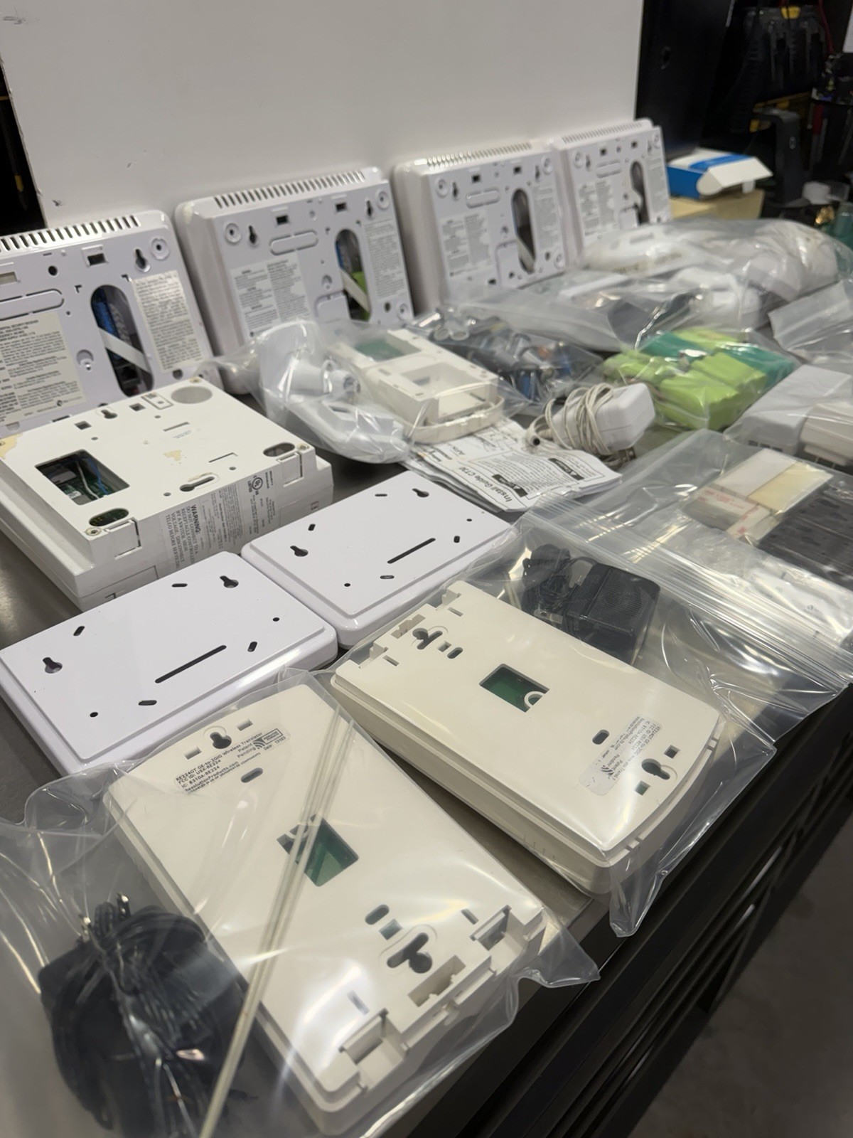 2GIG Alarm System Equipment Lot Panels Keypads Sensors Power Supplies SEE PHOTOS