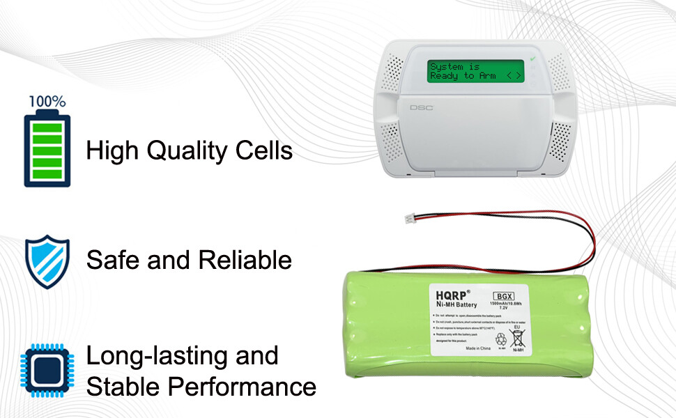 Back-Up Battery for DSC SCW Power-Series Security Alarm System, 6PH-AA1500-H-C28