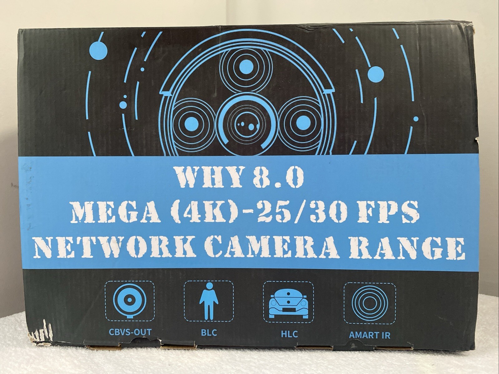 OOSSXX PoE+ DVR + 6 Cameras Set Why 8.0 Mega (4K) 25/30 FPS Network Camera Range