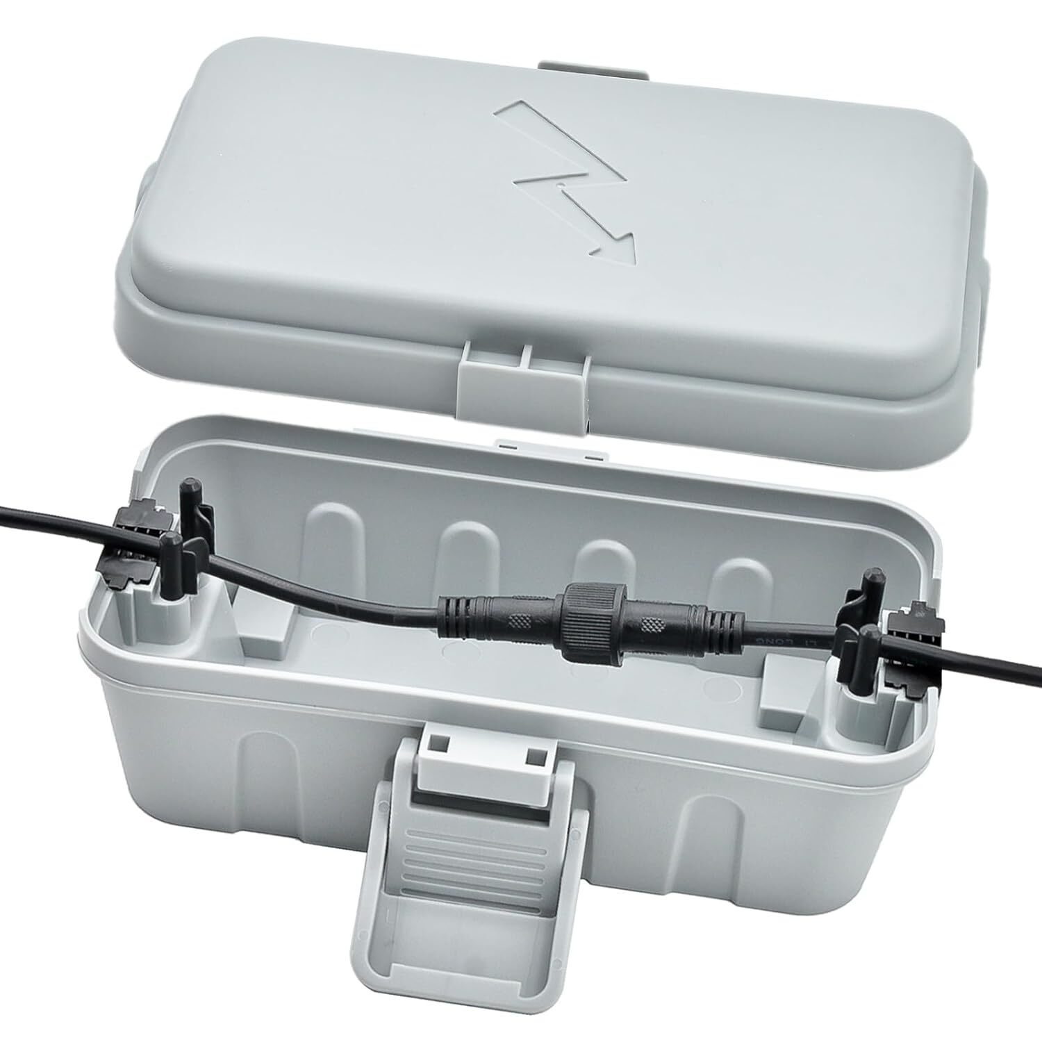 Hrensaw Small Weatherproof Electrical Connection Box(6 x 3.5 x Grey