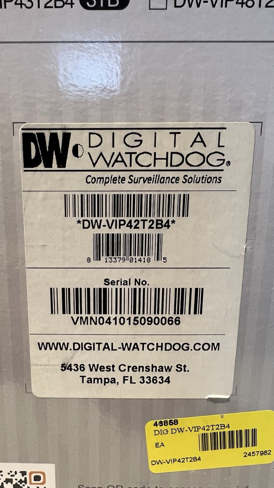 NEW, Digital Watchdog DW-VIP42T2B4 4-Outdoor IP Surveillance Camera System-2TB