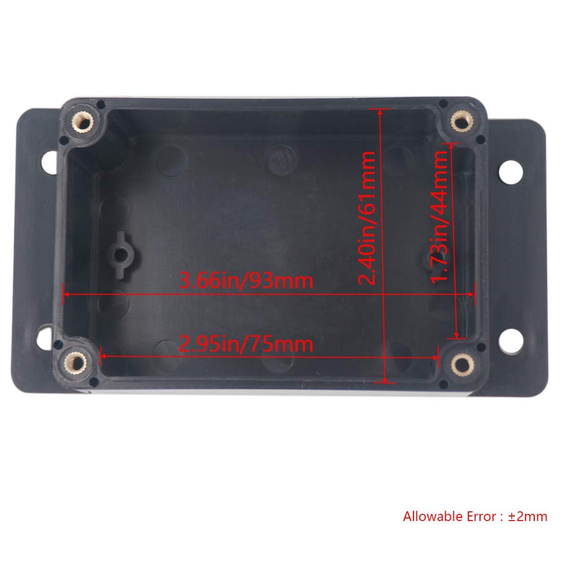 Otdorpatio 2Packs Junction Box IP65 3.94″x2.68″x1.97″(2Pcs), Fixed Ear Design