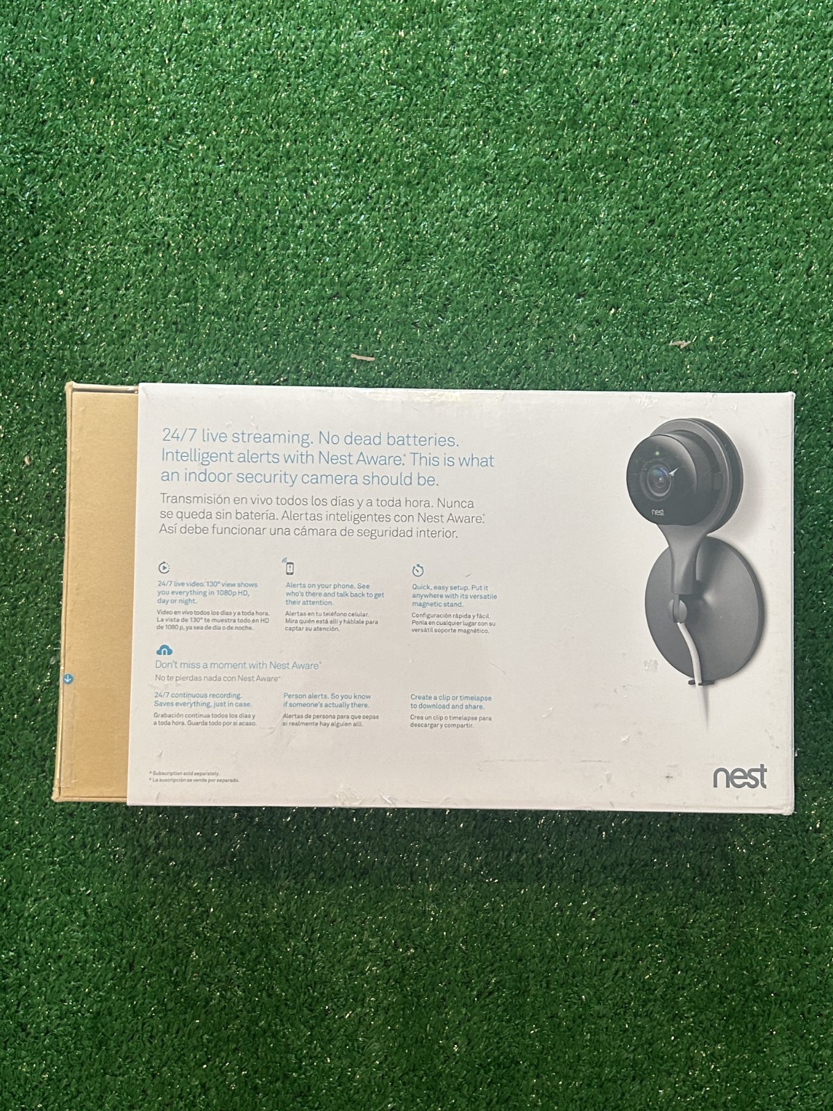 New Sealed Google Nest Cam Indoor Smart Security Camera 3 Pack NC1104US