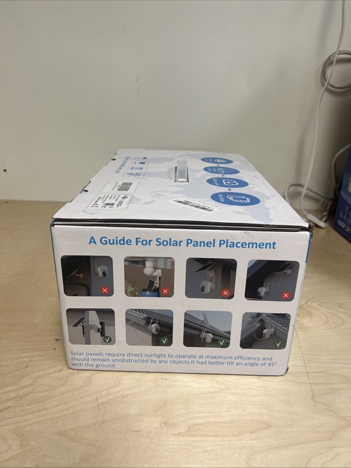 4PCS Solar Camera 2K HD WiFi Solar Power Security Camera System with Solar Panel