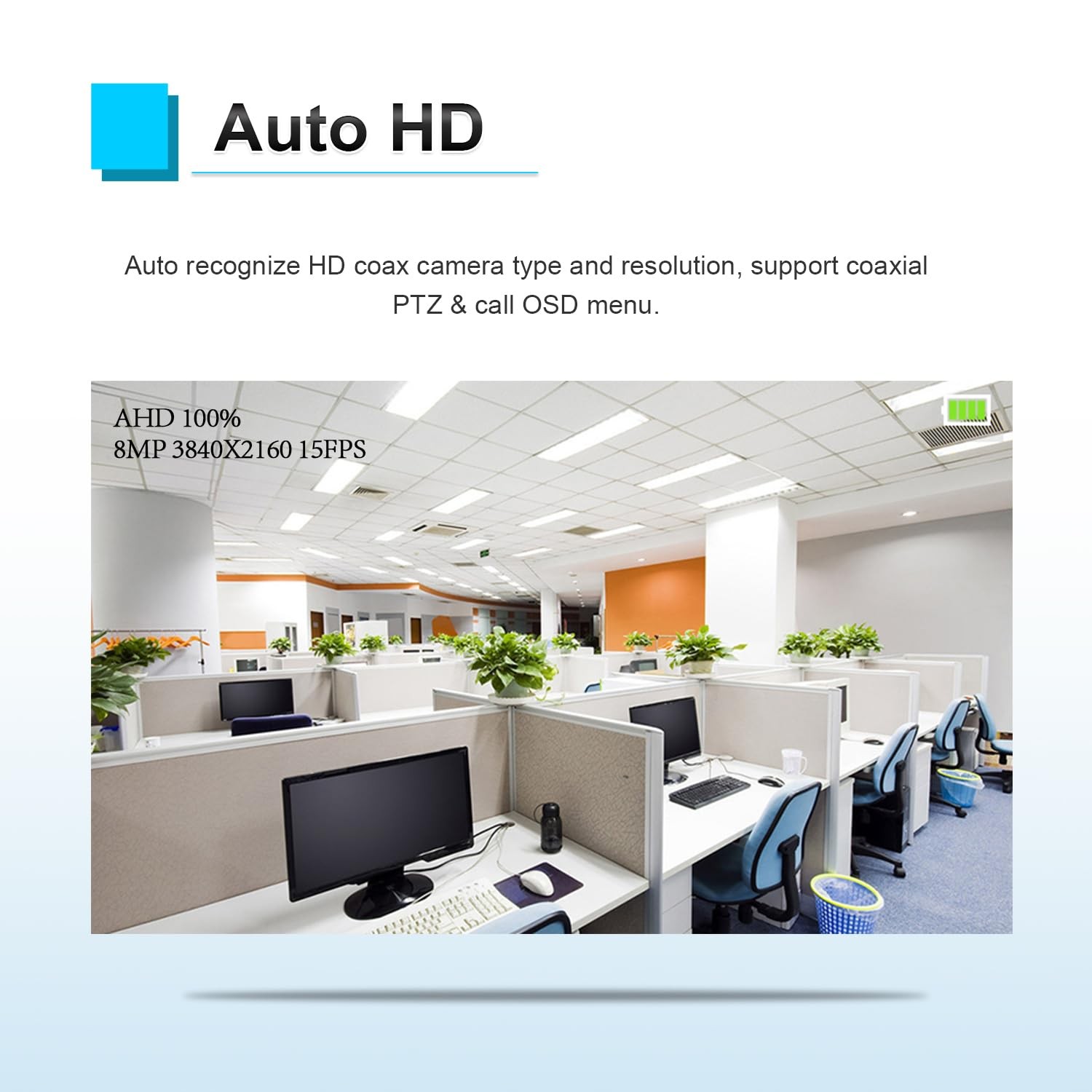 CCTV Camera Tester, WANLUTECH 8MP TVI CVI AHD CVBS Analog Tester black