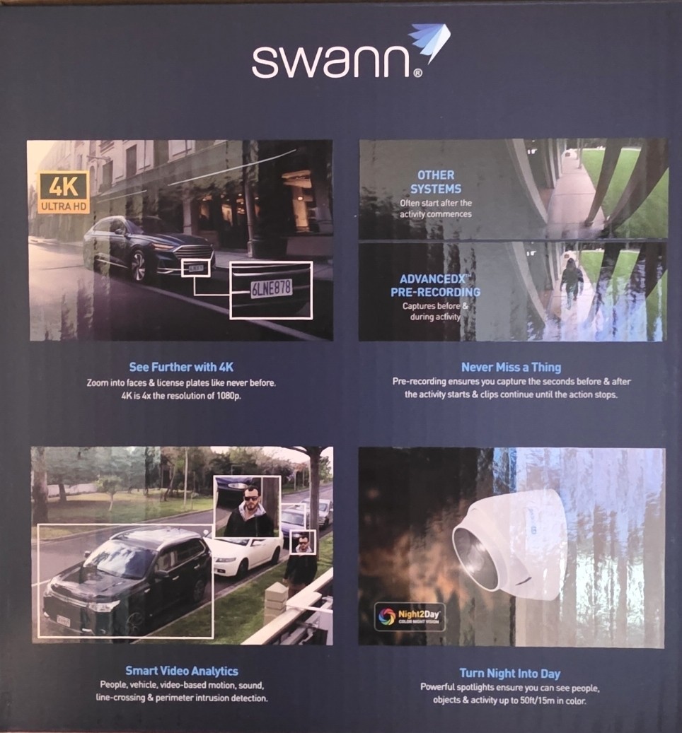 SWANN AdvanceX 8 Camera Wired Security System 4K NVR SWNVK-8ADVANX8D
