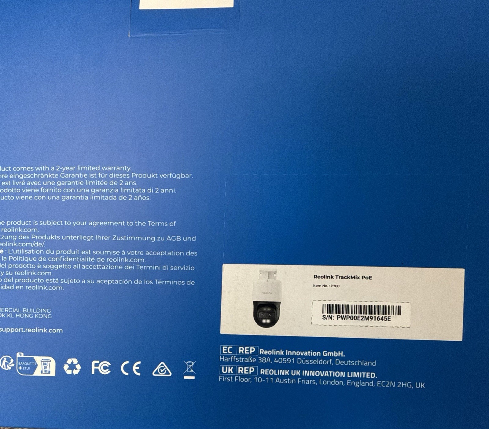 Reolink TrackMix PoE 4K Dual-Lens PTZ Security Camera – Brand New (4 AVAILABLE)