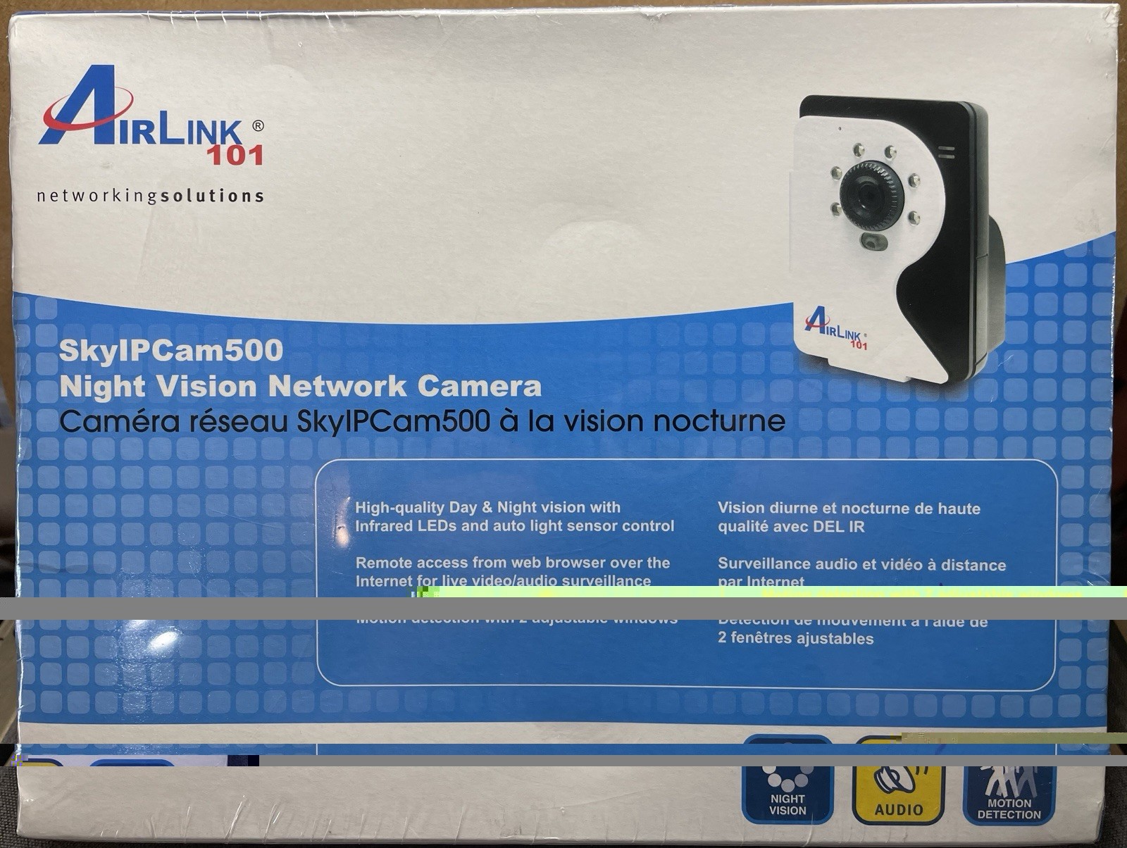 Airlink IP Camera AICN500 SkyIPCam 500 Night Vision Network Camera (New Sealed)