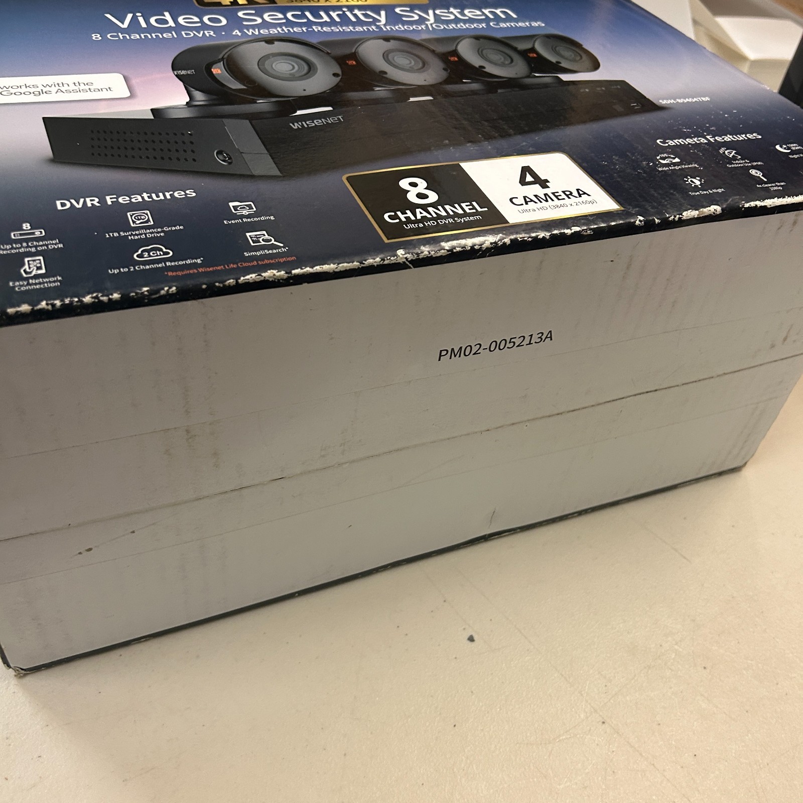 Samsung Wisenet SDH-B94047BF 4k Ultra Hd 8 Channel 4 Camera Security System New