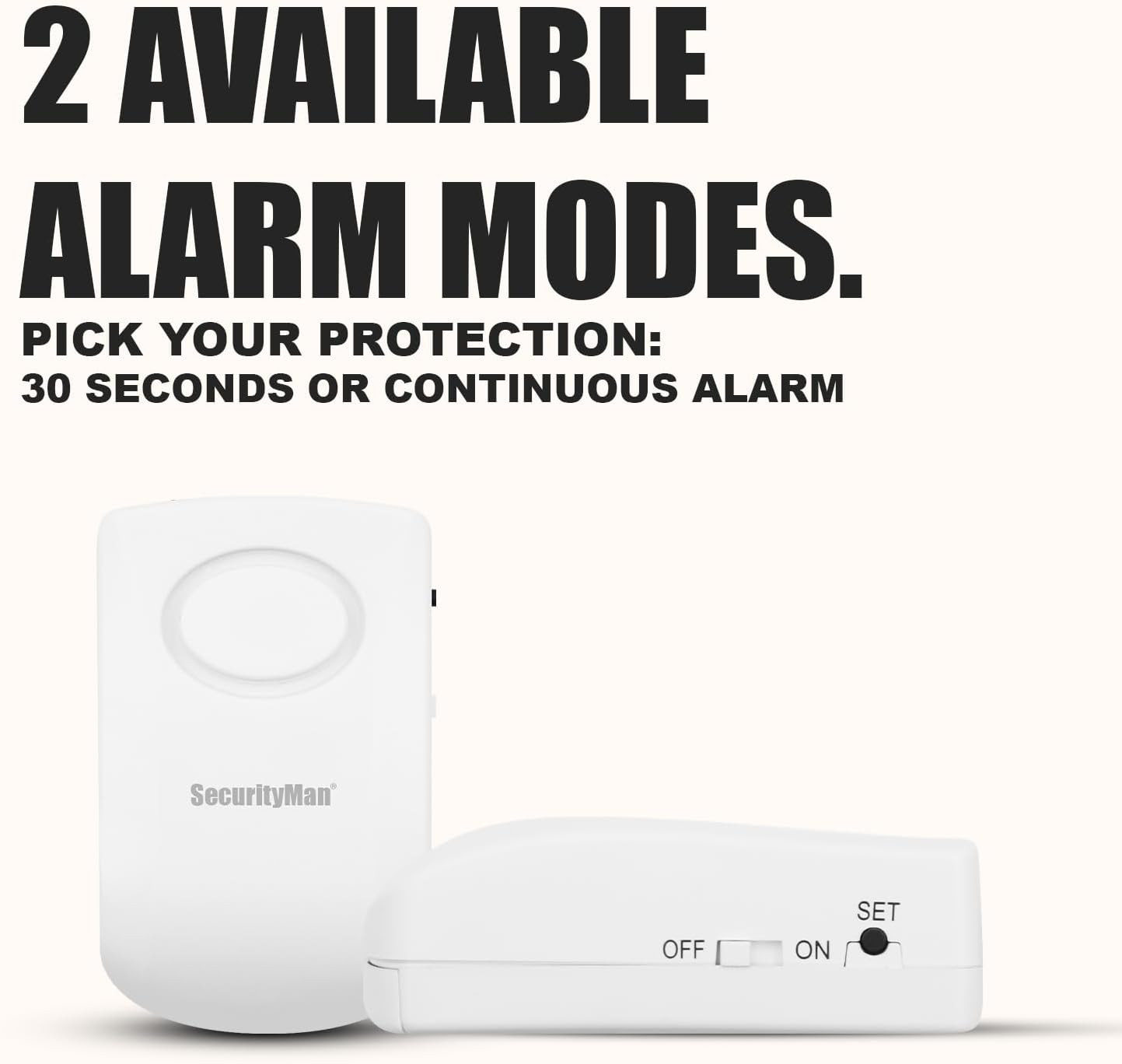 Door Handle Alarm with 130Db Vibration Triggered Portable Door Alarms When Opene