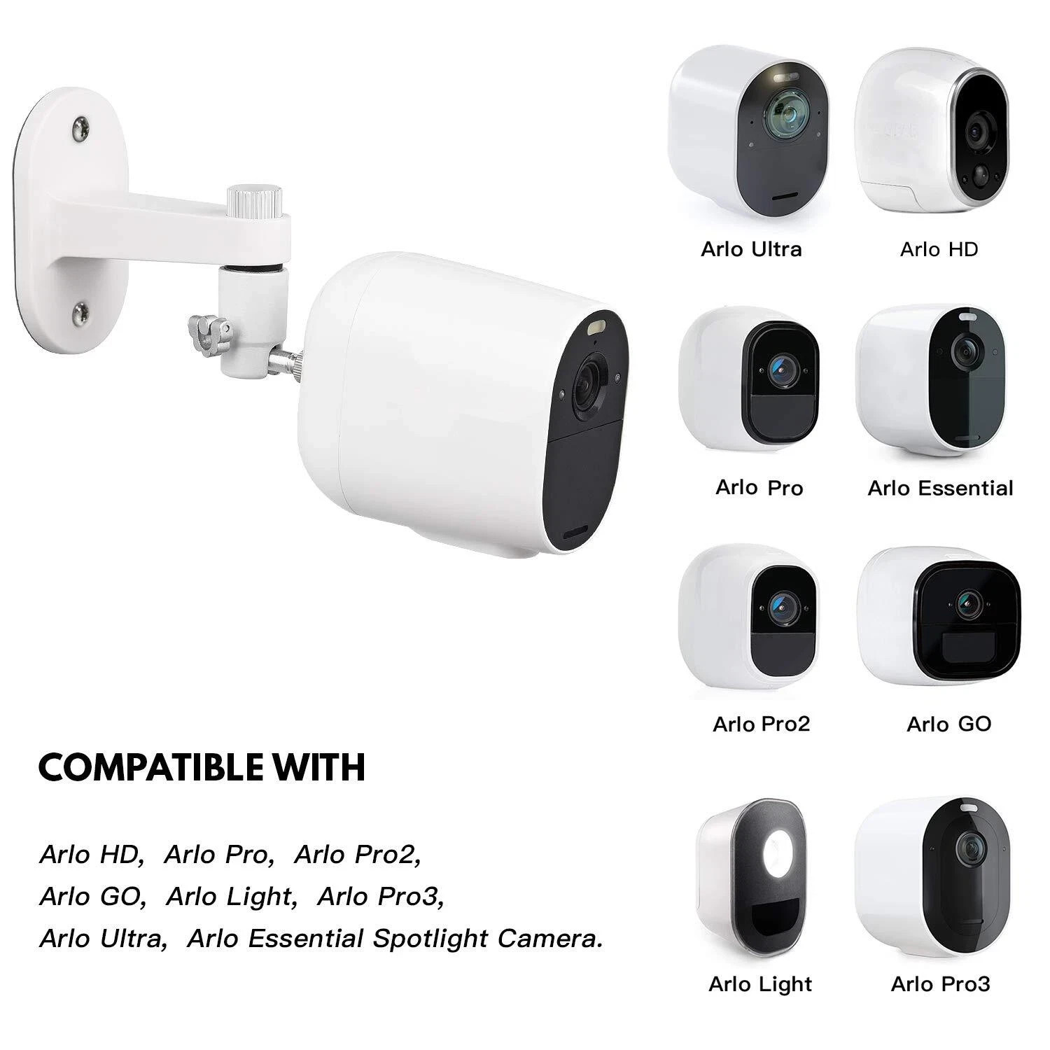2pack Security Wall Mount For Arlo Pro Arlo Pro 2 Arlo Ultra Arlo Pro 3 Arlo Pro