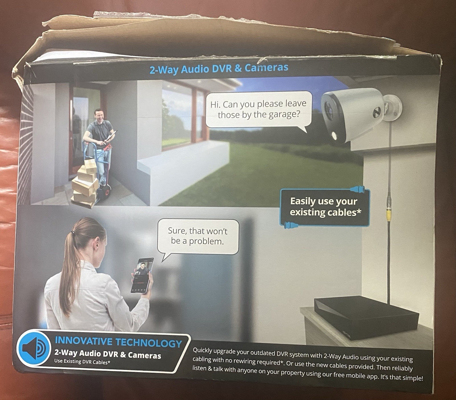 Night Owl FTD4-81-8L 12 Channel 8 Camera Wired 2K 1TB DVR Security System