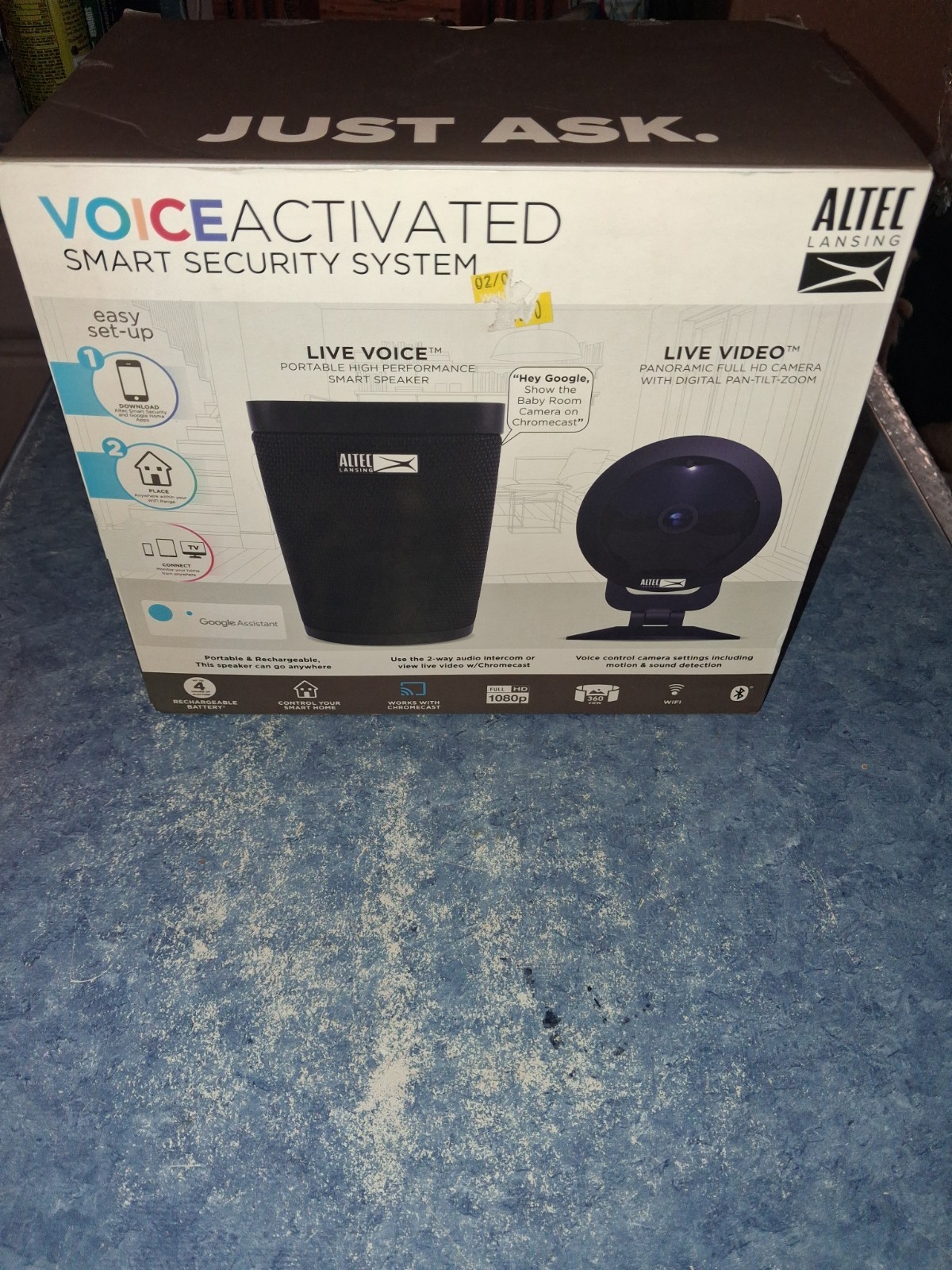 New Altec Lansing Smart Security System – Wi-Fi Camera & Speaker Voice Activated