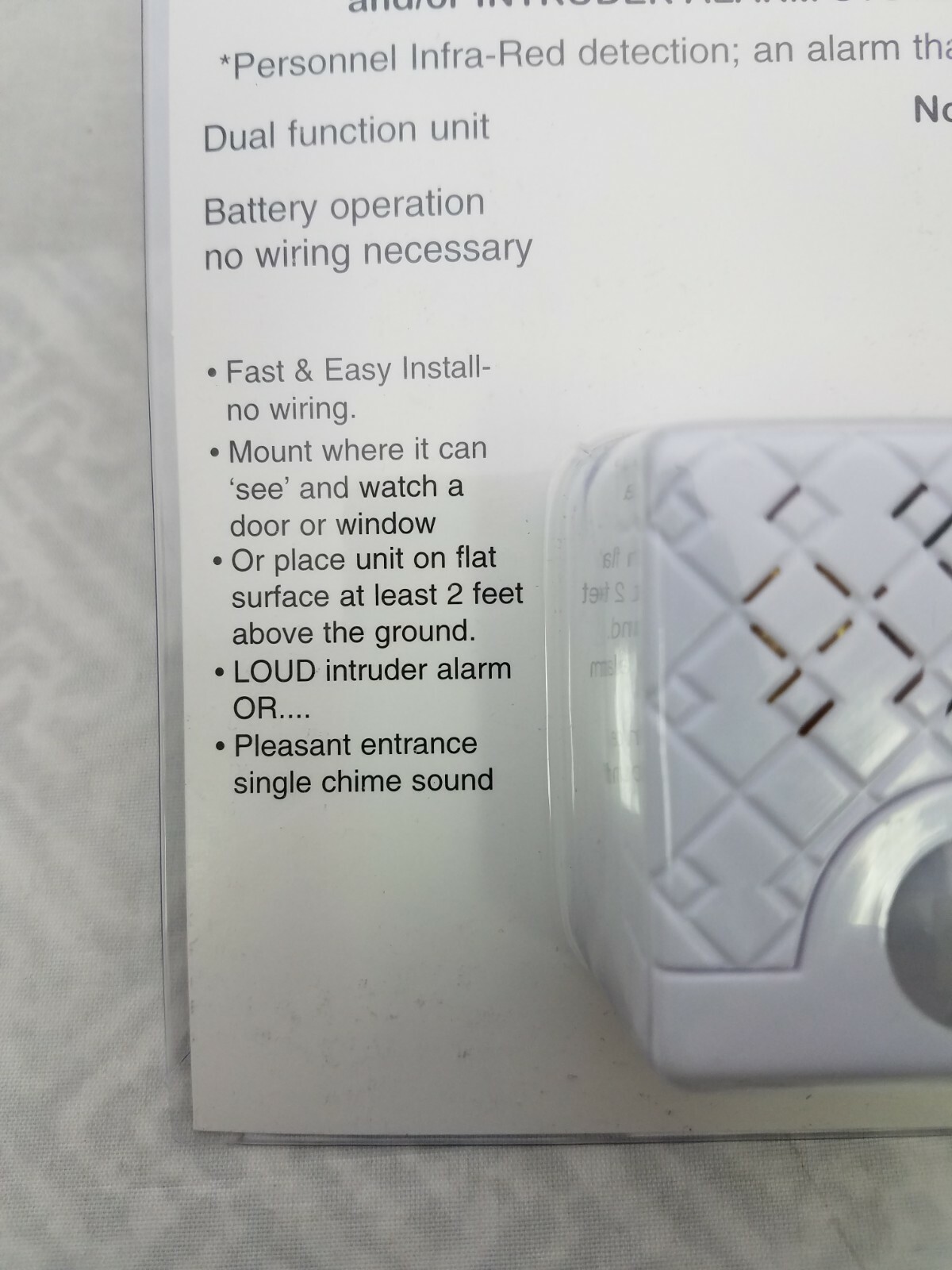 Philmore PV68A Wireless PIR Entrance Door Bell Chime Annunciator, Intruder Alarm