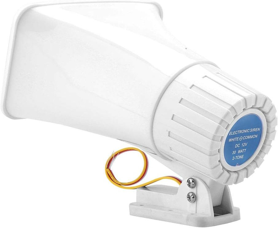 Wired Alarm Siren Horn, 150 Db DC 12V Dual Tone Wired Horn Siren Burglar anti Th