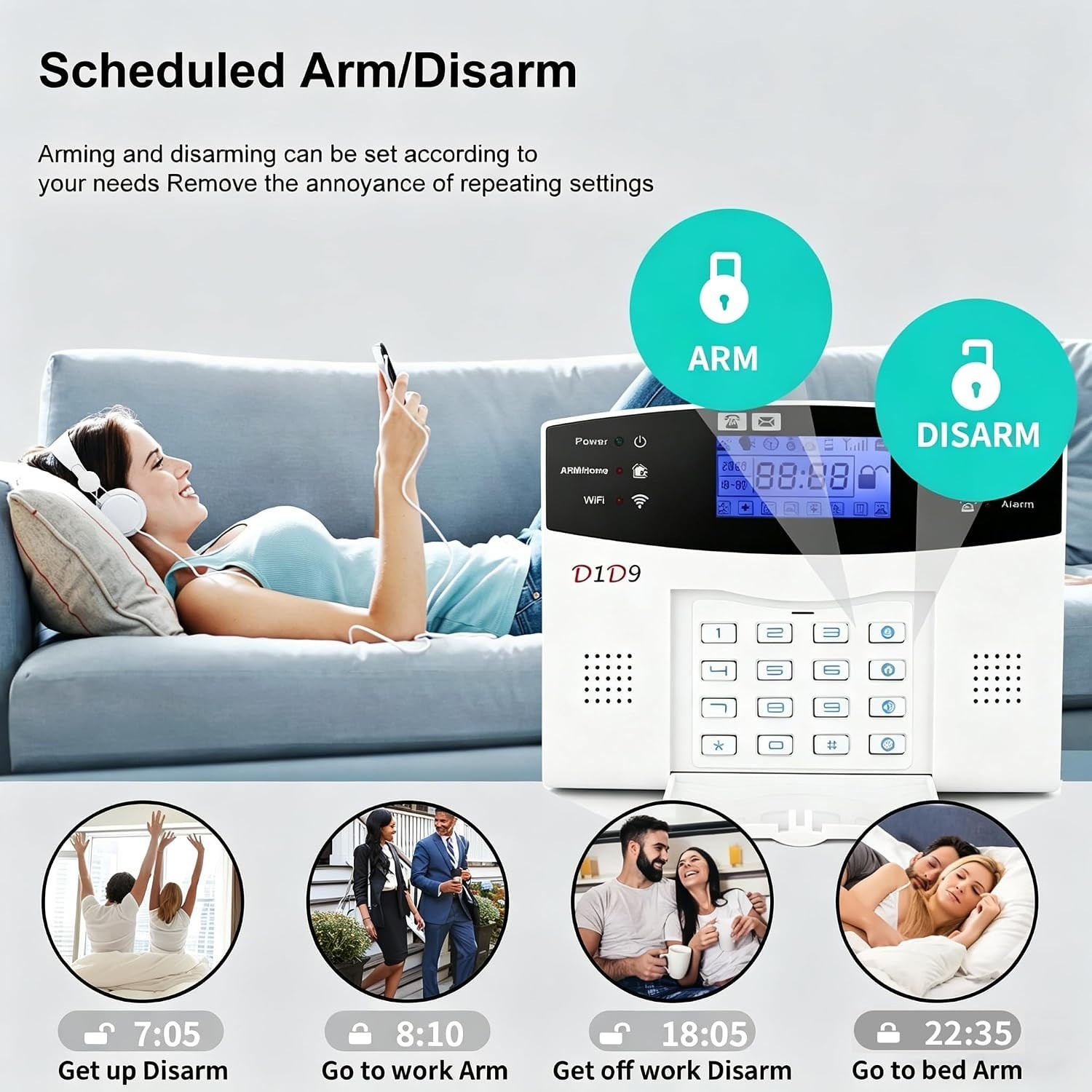 Complete Wireless Home Security Kit, 24pc DIY Alarm, 4G WiFi GSM, App Control