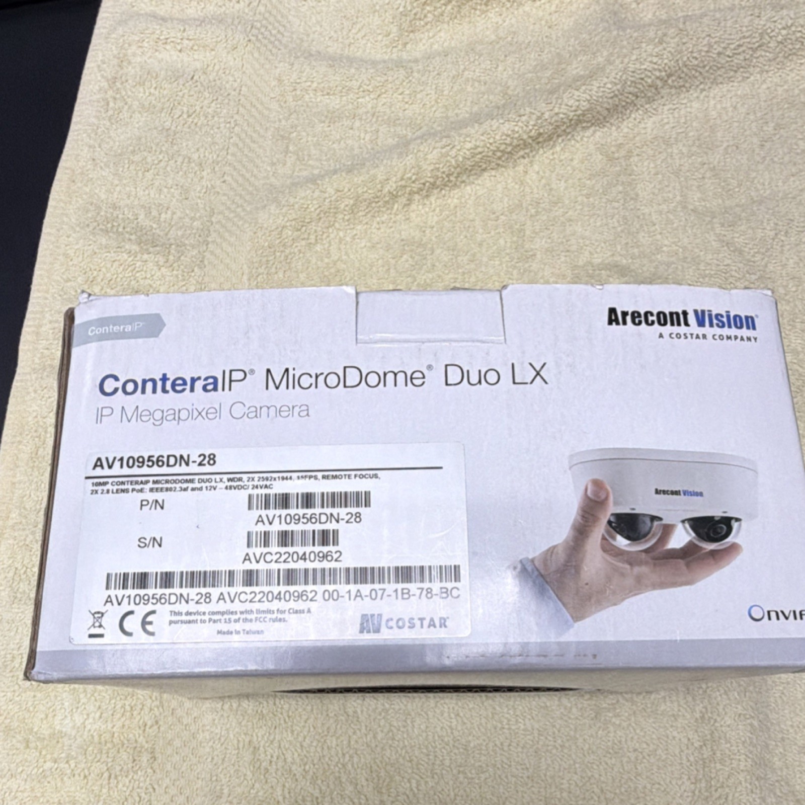 Arecont Vision ConteraIP MicroDome Duo LX IP Dome Camera 2x 2592×1944