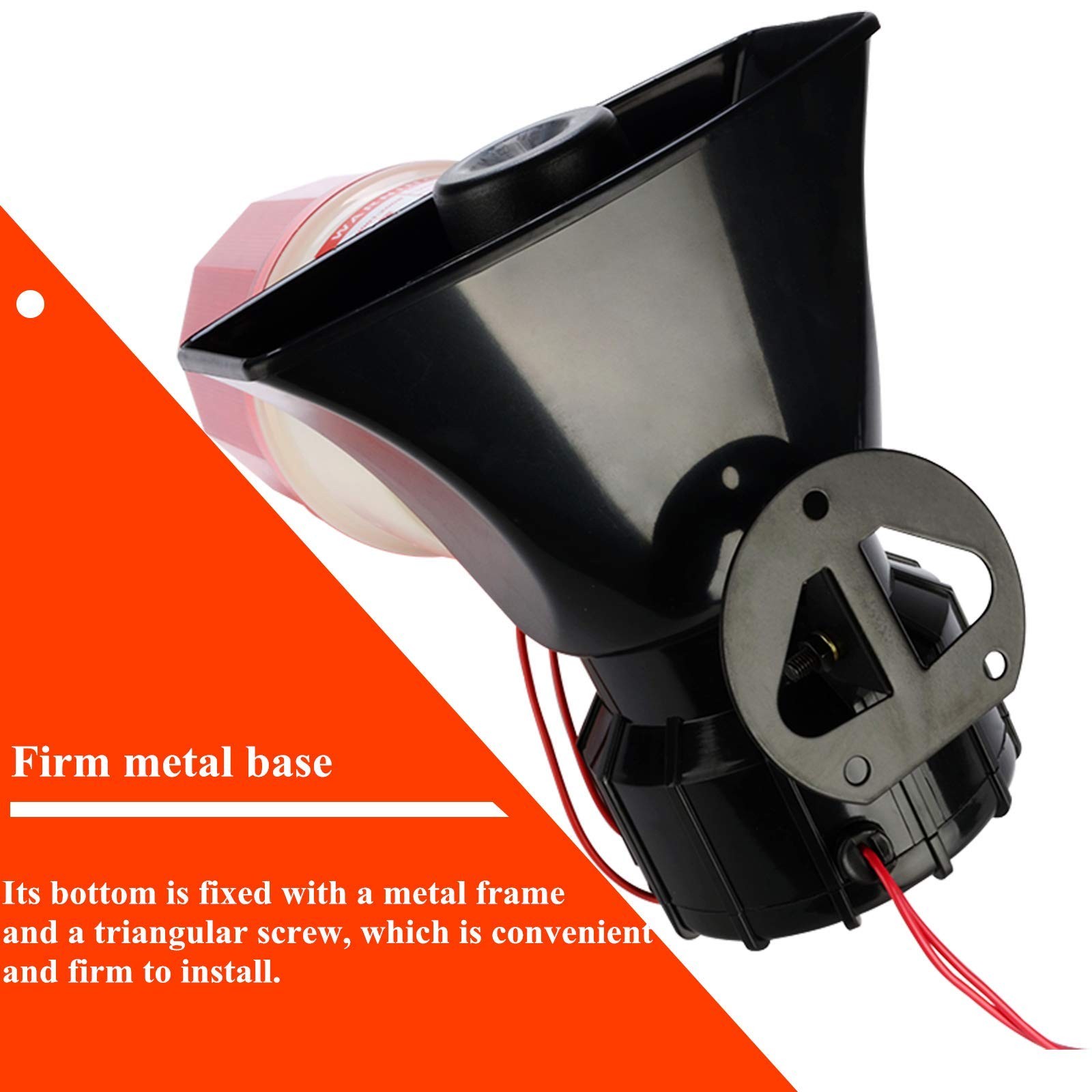 Industrial Sound and Light Alarm Siren Horn with Strobe Outdoor/Indoor AC110V…